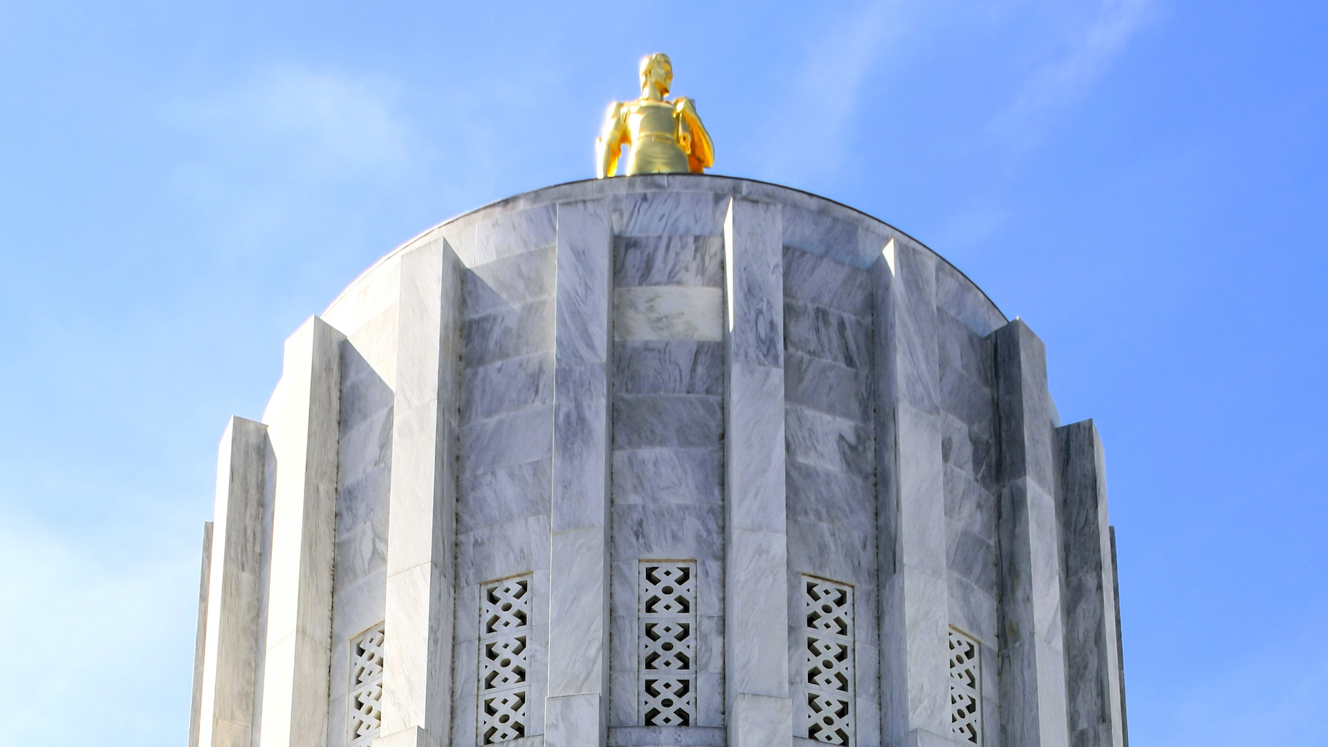 The dome of the Oregon State Capitol.